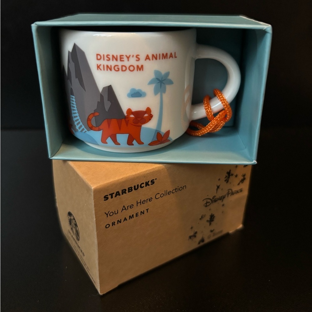 Starbucks Disney You Are Here Collection Animal Kingdom Mug Ornament Everest NWT